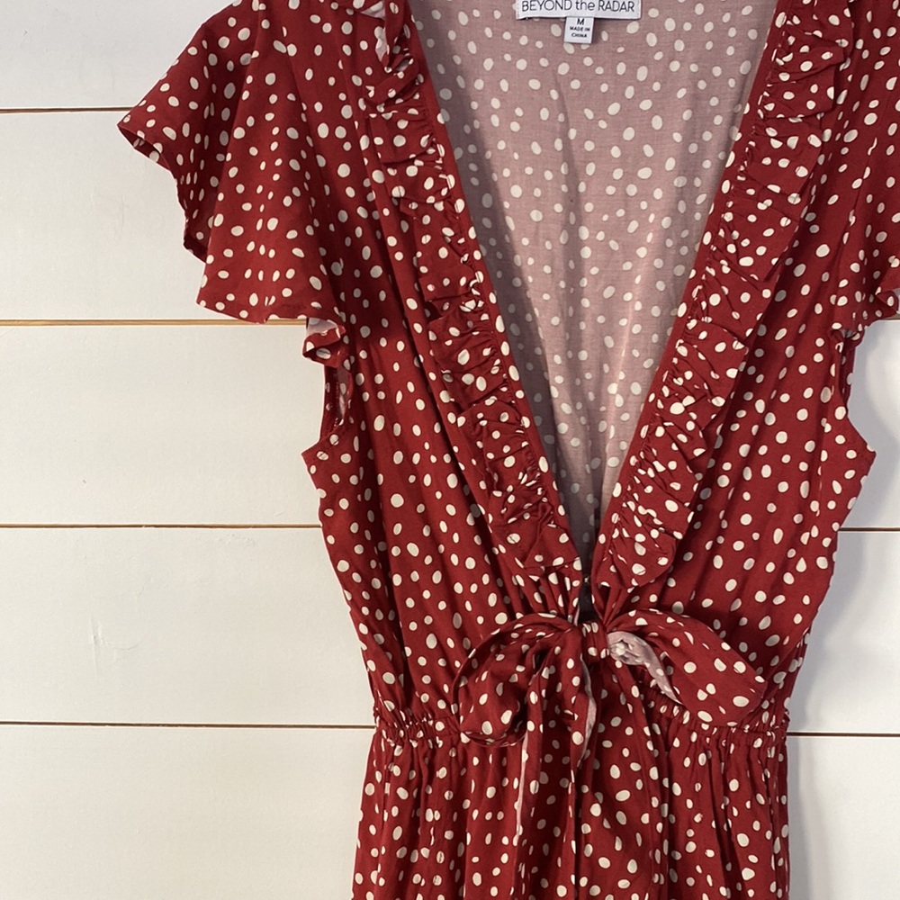 High Low Maxi Dress - rust red